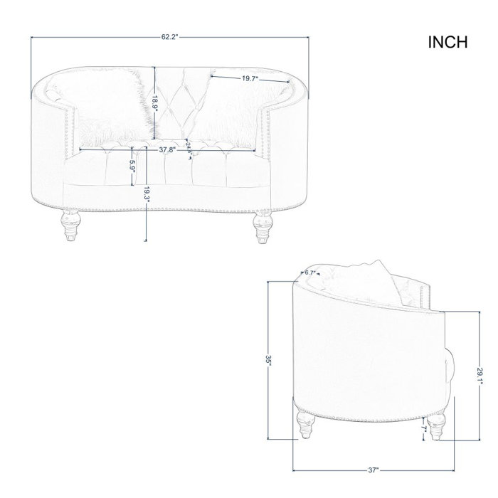 House of Hampton® Jaimar 3 Piece Velvet Living Room Set Wayfair